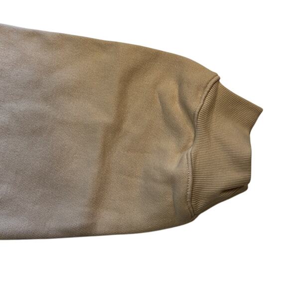 AGOLDE Women's Beige Tan Chevron Angled Front Crewneck - Picture 4 of 5